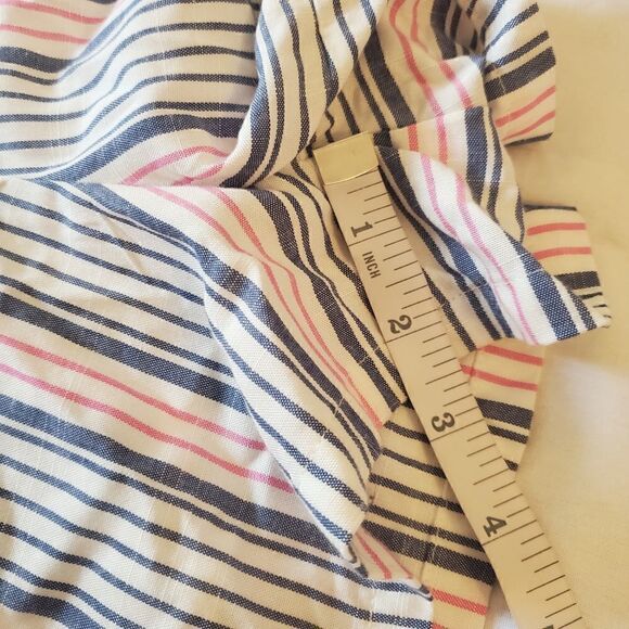 NWT BB Dakota striped wrap style romper L - Picture 13 of 14